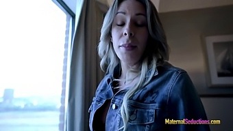 Stepmother Flaunts Her Ample Bosom And Performs Oral Sex On Me - Nikki Brooks
