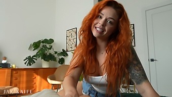 Sinatra Monroe'S Red Hair And Curvaceous Body Are On Display In A Homemade Sex Tape.