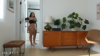My Roommate, With An Appetite, Swallows My Dick In Both Holes - Roxanne Roselle